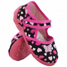 16 Евро! Детски Анатомични ДИШАЩИ BareFoot Обувки / Пантофки RENBUT 13-105/50 (Сърчица) , с Лепка и Кожени стелки. за Момичета 16 Евро! Детски Анатомични ДИШАЩИ BareFoot Обувки / Пантофки RENBUT 13-105/50 (Сърчица) , с Лепка и Кожени стелки. за Момичета